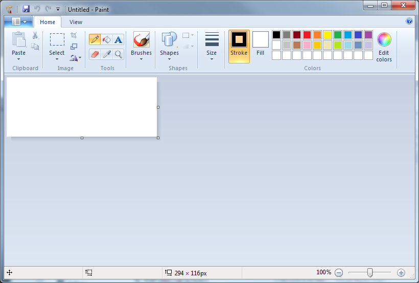 Windows Seven Paint